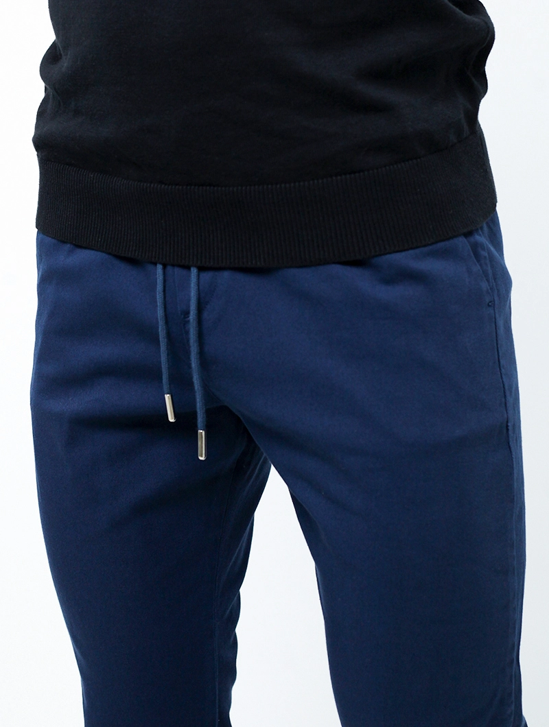 Pantalon chino slim ceinture élastiquée
